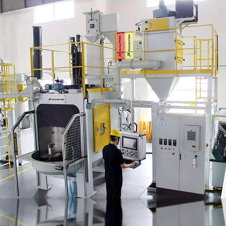 Shot machine. Shot Blasting shot peening
